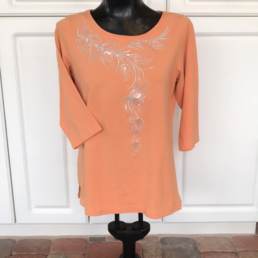 Bob Mackie Flowered Sequins- Sz. S